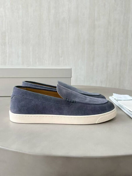 Мужские лоферы Brunello Cucinelli мужской замша графитовый 184684-5
