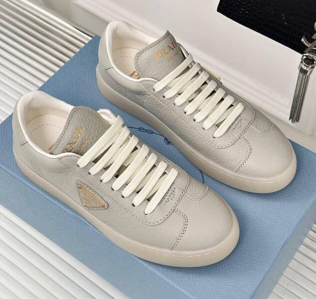 Кеды Prada женский кожа графитовый 147369