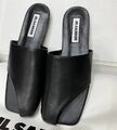 Шлепки Jil Sander женский кожа черный 155623-1