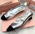 Туфли Miu Miu женский кожа графитовый 135083-1