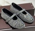 Балетки Alaïa женский кожа swift темно-серый 175020