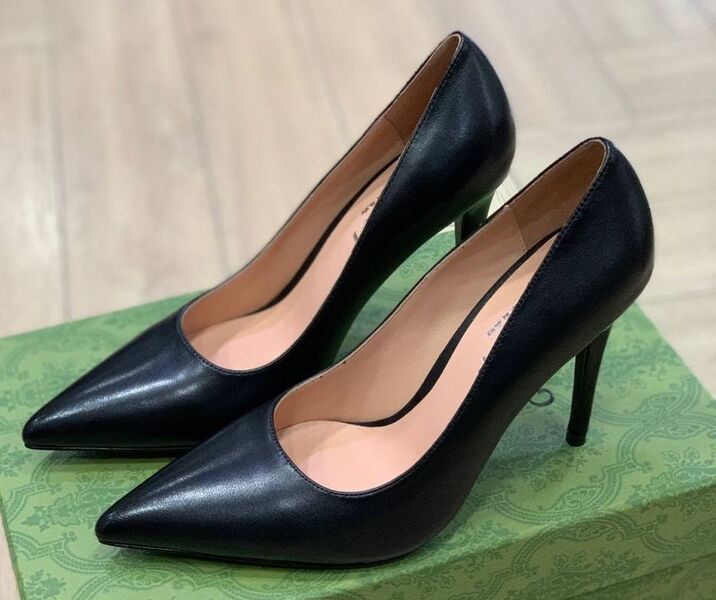Туфли Gucci женский кожа черный 134827