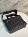 Мужская сумка мессенджер Louis Vuitton мужской кожа графитовый 129943-8