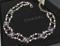 Бусы Chanel синий 15581-1