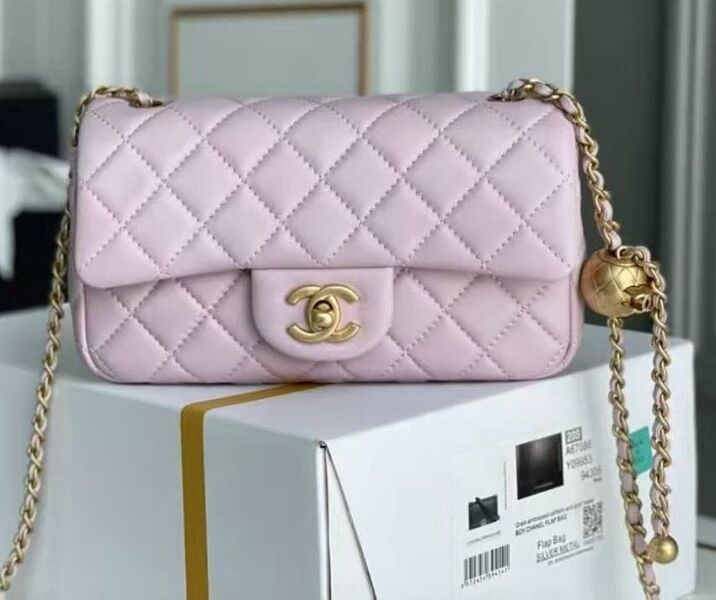 Сумка Chanel женский кожа розовый 182026