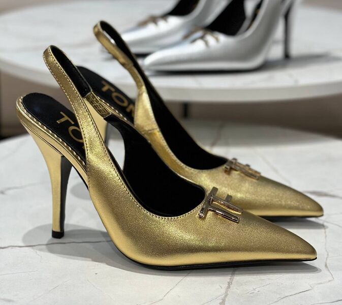 Туфли Tom Ford женский кожа бронзовый 139524