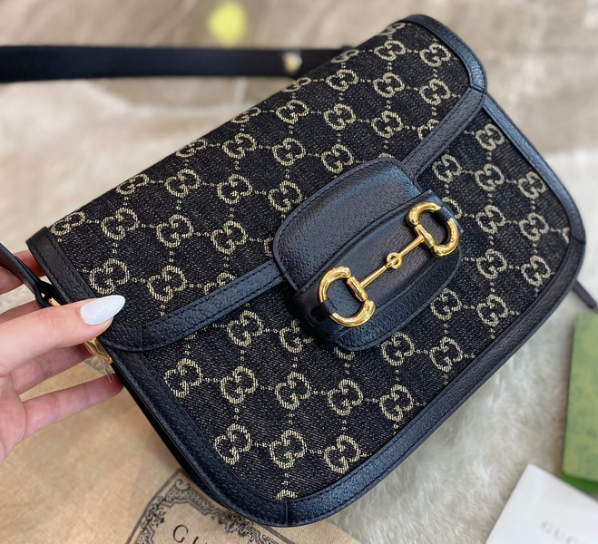 Сумка Gucci женский кожа черный 96998