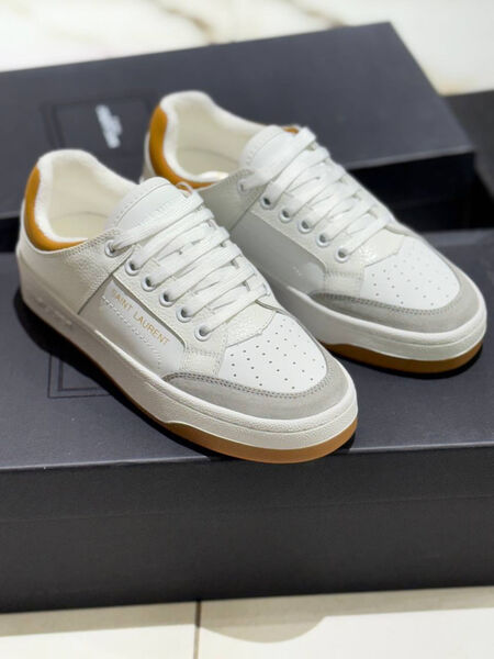 Кеды Saint Laurent женский кожа белый 181477-3
