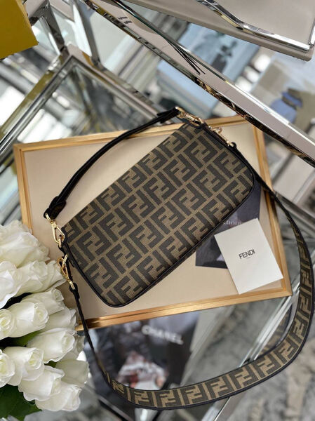 Сумка Fendi Baguette женский текстиль 97626-4