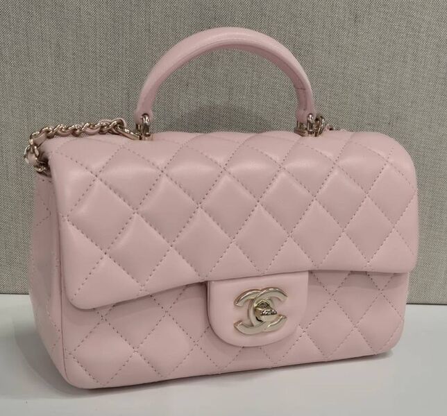 Сумка Chanel женский кожа розовый 187458