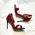 Босоножки Dolce & Gabbana женский кожа бордовый 152322
