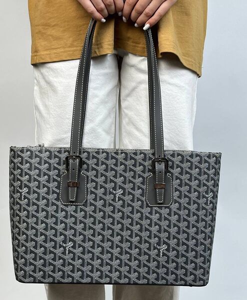 Сумка Goyard женский кожа графитовый 156596