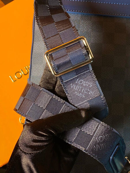 Мужская сумка слинг Louis Vuitton мужской кожа синий 132932-4
