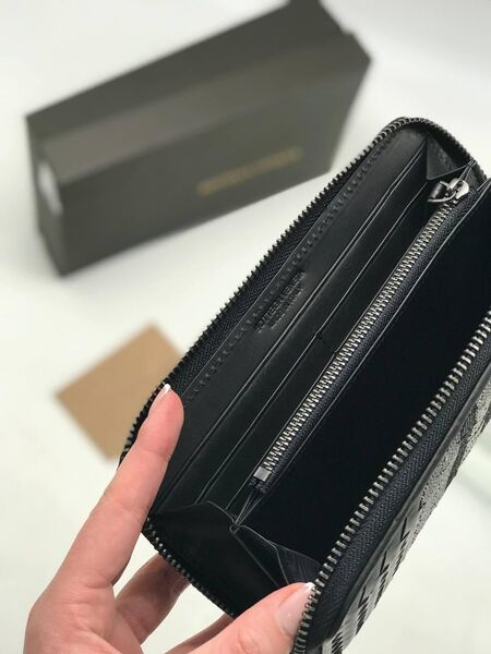Женский кошелек Bottega Veneta женский кожа черный 20477-4