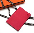 Обложка на паспорт Hermès женский кожа бордовый 55334-1