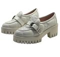 Лоферы Gucci женский кожа белый 106772-1
