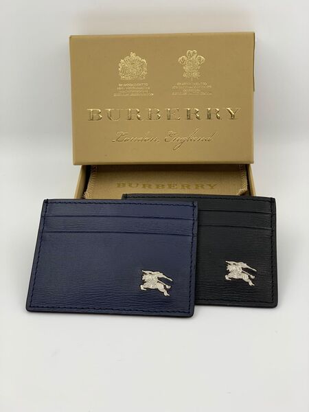 Футляр для карт Burberry мужской кожа синий 86072-2