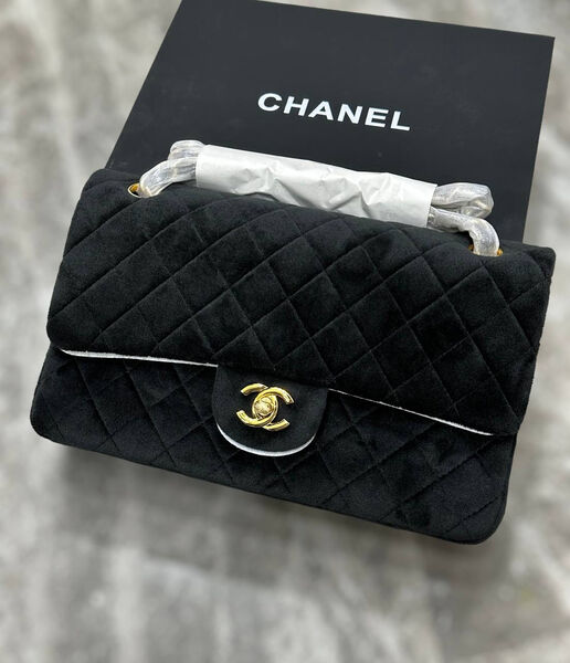 Сумка Chanel 2.55 женский замша черный 129076-2