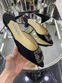 Мюли Manolo Blahnik женский черный 55006-4