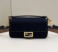 Сумка Fendi Baguette женский текстиль черный 142098