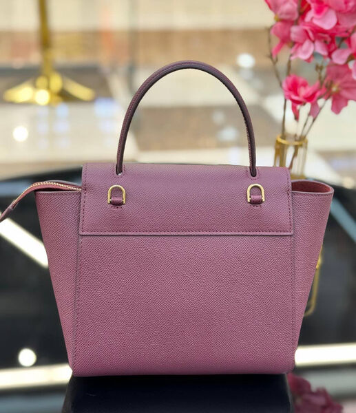 Сумка Celine Belt Nano женский кожа фиолетовый 142390-2