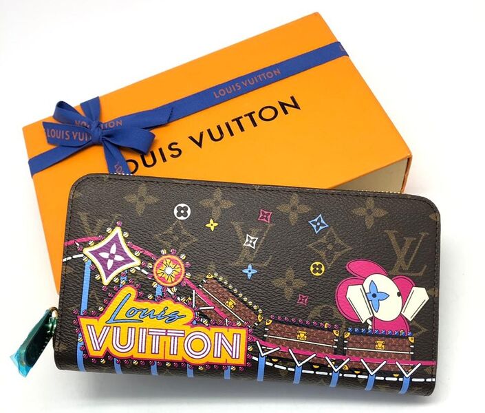 Кошелек Louis Vuitton Zippy женский канва розовый 32065