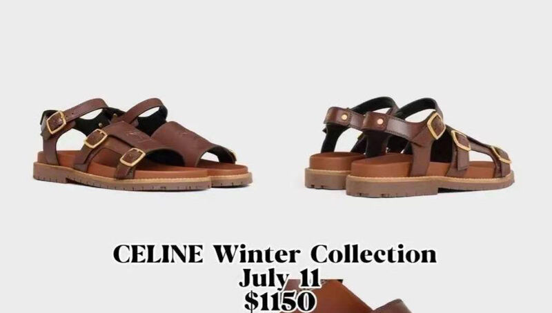 Сандалии Celine женский кожа 188005-2