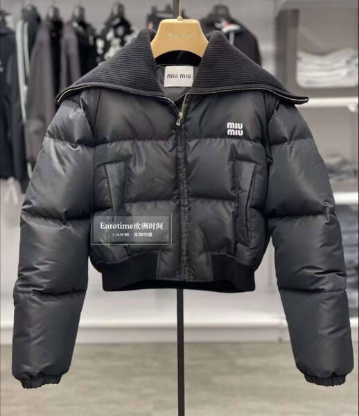 Пуховик Miu Miu женский черный 128326-2