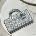 Сумка Christian Dior Lady женский кожа графитовый 142727-3