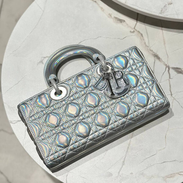 Сумка Christian Dior Lady женский кожа графитовый 142727-3