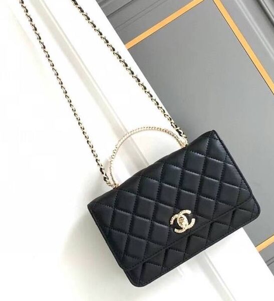 Сумка Chanel женский кожа черный 172318