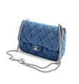Сумка Chanel 2.55 женский текстиль синий 111867-2