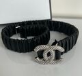 Женский ремень Chanel женский кожа черный 139196-1