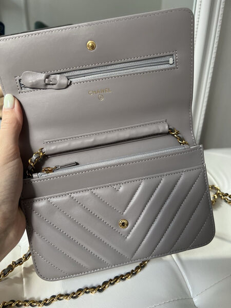 Сумка Chanel Mini женский кожа графитовый 143085-3