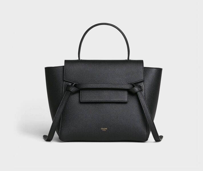 Сумка Celine Belt Nano женский кожа черный 73014