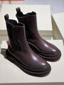 Ботинки Brunello Cucinelli женский кожа бордовый 164870-2