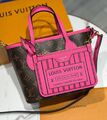Сумка Louis Vuitton Neverfull женский канва розовый 190779-1