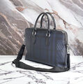 Мужской портфель Burberry мужской кожа,канва синий 150014
