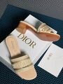 Сандалии Christian Dior Dway женский хлопок бежевый 66397-5