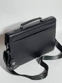 Мужской портфель Montblanc мужской кожа черный 132089-4
