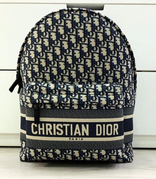 Рюкзак Christian Dior женский текстиль синий 65031