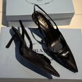 Туфли Prada женский сетка черный 187320-1