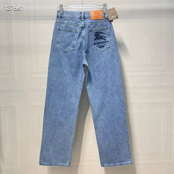 Джинсы Burberry женский джинса бирюзовый 98385-2