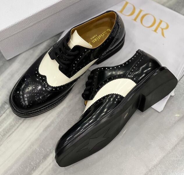 Лоферы Christian Dior женский кожа черный 100104