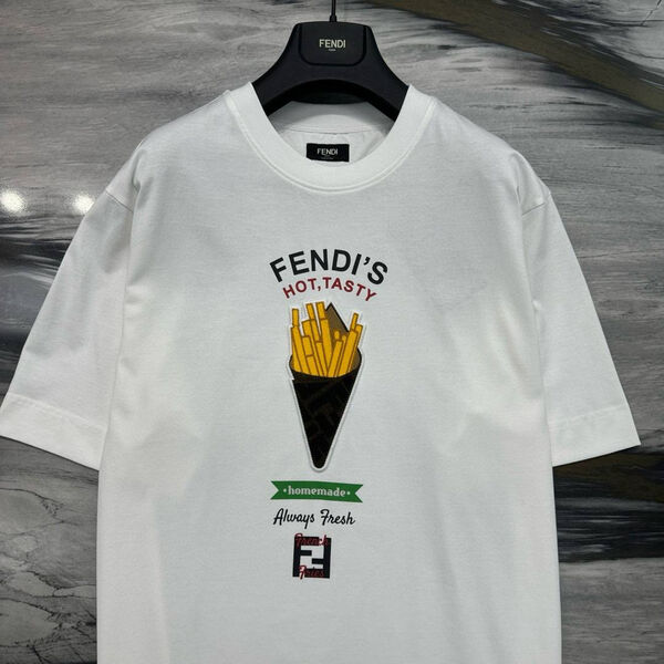 Мужская футболка Fendi мужской белый 181712-7