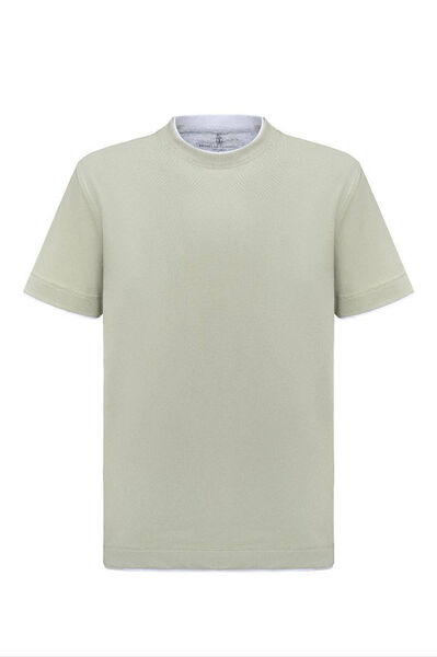 Мужская футболка Brunello Cucinelli мужской графитовый 154981-2