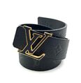 Ремень мужской Louis Vuitton мужской кожа черный 63778-7