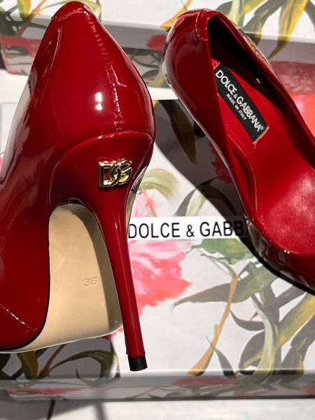Туфли Dolce&Gabbana женский кожа бордовый 138800-2