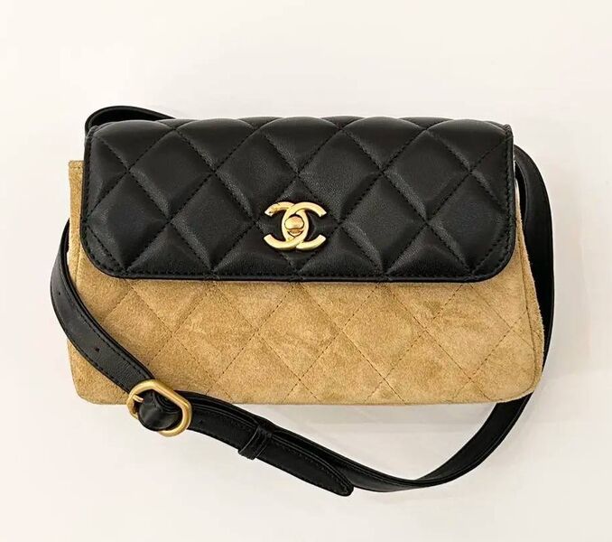Сумка Chanel женский кожа черный 192436