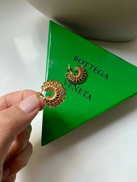 Серьги Bottega Veneta бронзовый 175526-2